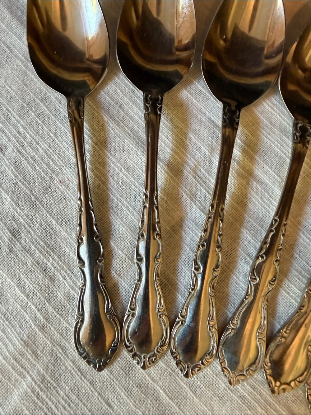 Vtg Oneida Northland Teaspoons Dinner Spoons 6”- Set of 6